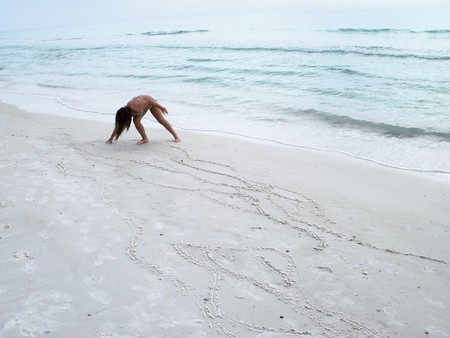 ~Outlines of the waves momma~Longboat Key~Sarasota, Florida~ - beach, beautiful, ocean, sand, crystal clear water, florida, nature, waves, sky