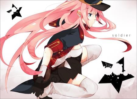 vocaloid - white, luka, stars, vocaloid, black