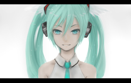 Hatsune Miku - hatsune miku, sexy, girl, twintails, blue eyes, long hair, blue hair, vocaloid, headphones, anime, cute