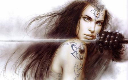 1280 800 76322. jpg - sword, dark, fantasy, women