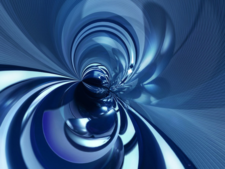 Experience - 3d and cg, abstract, blue