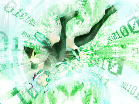 Hatsune Miku - hatsune miku, sexy, girl, twintails, blue eyes, long hair, blue hair, vocaloid, anime, cute