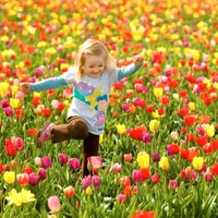 Baby in Flowers