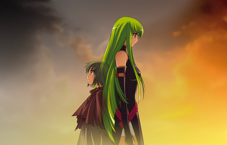 Code Geass - c c, anime, geass, cc, lelouch, code geass, lelouch lamperouge