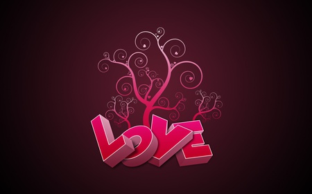 love in pink 1280x800. jpg - design, darkcolor, love, pink