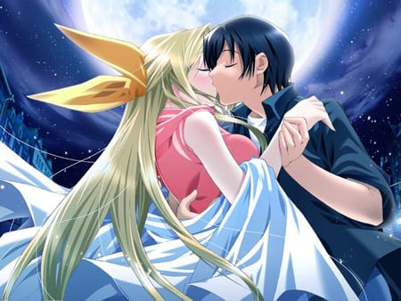 In a Dream - anime, kiss, other