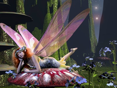 120595351. jpg - relaxing, mushroom, fairy, fantasy mystical