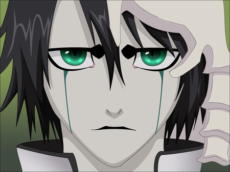 bleach ulquiorra - male, shinigami, cool, dark, 4, espada, green, cute, hollow, guy