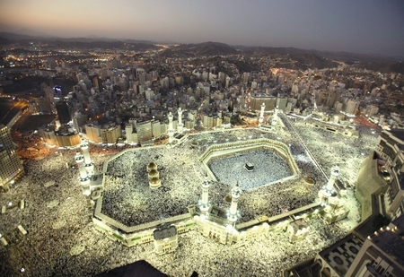 The holy place for Muslims (Macca)