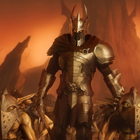 Overlord Standing With His Minions