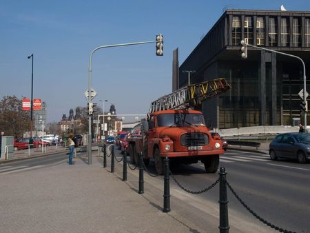 Prague Fire Truck - fire truck, ancient, prague