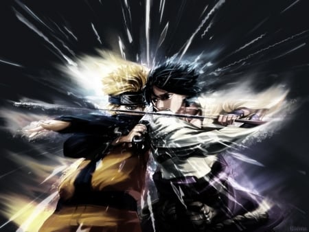 Naruto-vs-susuke - the final fight