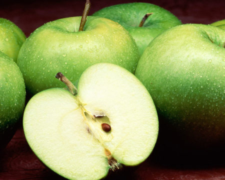 Apples Green - photography, food, fruit, fruits, apple, comestible