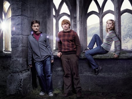 Harry Potter - hermione, rony, potter, harry