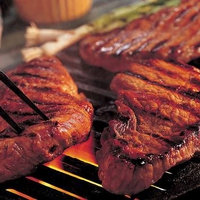 Barbecue Steaks from Grill