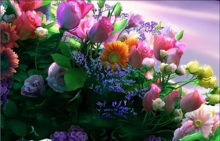 beautiful flowers - flowers, colorful, nature, spring, lovely