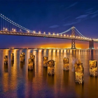 Sparkling Golden Bridge