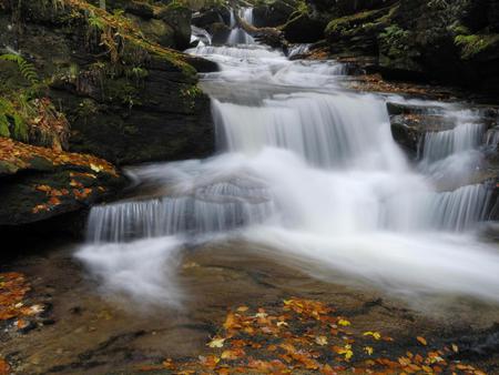 Waterfall - lakes, nature, waterfsll