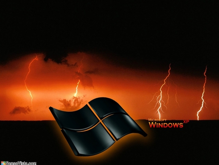 Windows XP Lightning Strikes - wallpaper, windows-xp-lightning-strikes, cool