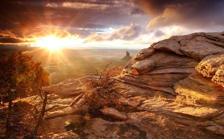 Sunshine over the canyons - nature, canyons