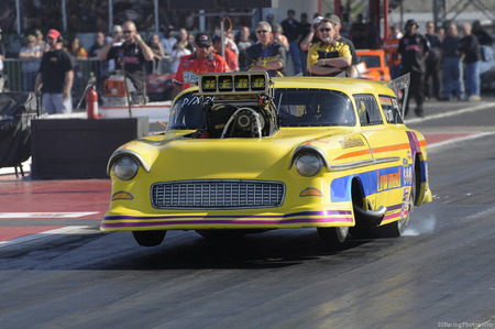 Mellow Yellow - race, fast, chevy, drag race, race car, car, auto racing, drag strip, cars, speed