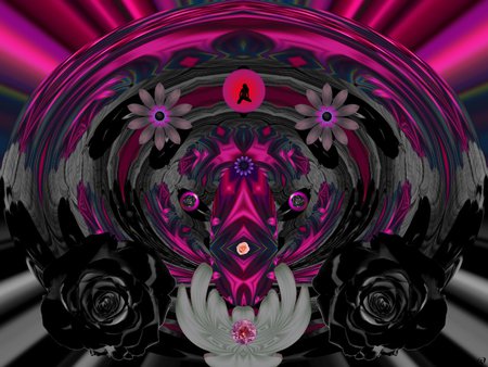 Psychedelic Pink - fractal, eye candy, abstract