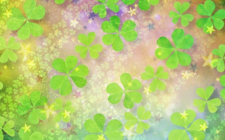 lucky flower - flowers, lucky, desktop, green