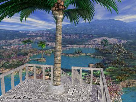 digtial 3D  1017. jpg - 3d, nature, palmtree patio