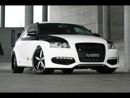 Audi S 3 - s 3, white, car, tuning, audi