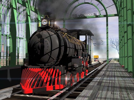 digital 3D 1022. jpg - steamenigne, train, track, building