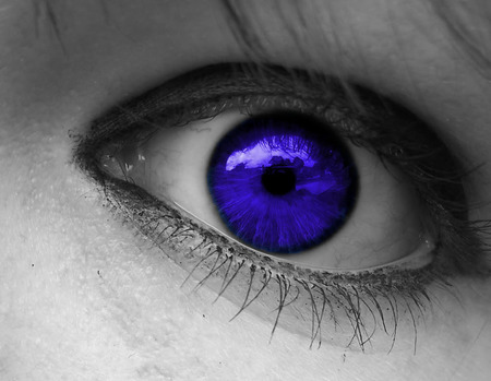 Dark blue eye - blue eye, blue, stare, eyed, dark blue eye