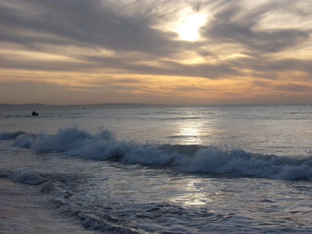 A Perfect Day at the Beach (07) - clouds, sunset, beach, perfect, sea