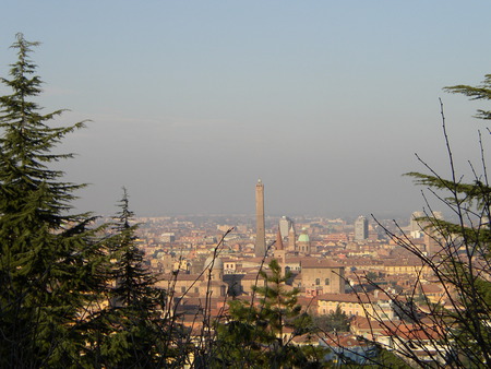 view from bologna  - italy, city, bologna, view