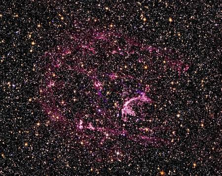 Leftovers from a supernova - space, galaxies