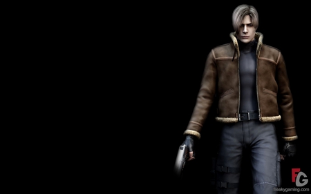 Leon Kennedy-The Hero - videogame, resident evils, gun, leon kennedy, resident evils 4, horror, hero, action, adventure