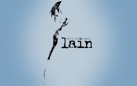 Serial Experiments Lain - anime, lain, partial, image, experiments, simple, serial, black, white, title