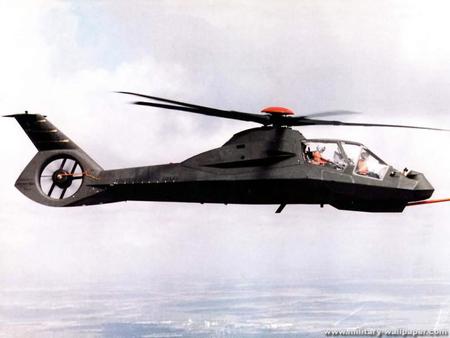 Rah 66 Comanche Helicopter - black, copter