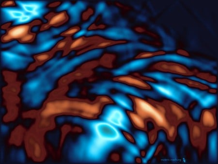 Blue Bronze . jpg - warm, glows, fractal, neon