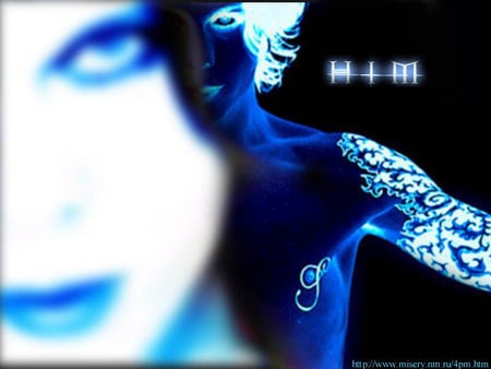 H I M - music, bands, ville, blue