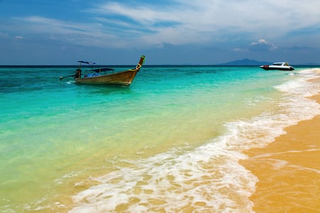 turquoise water - water, ship, ocean, turquoise