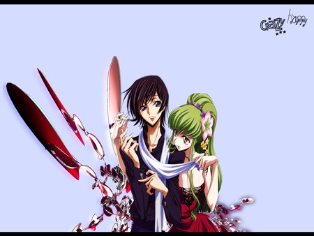 Lelouch e CC - anime, cold geass