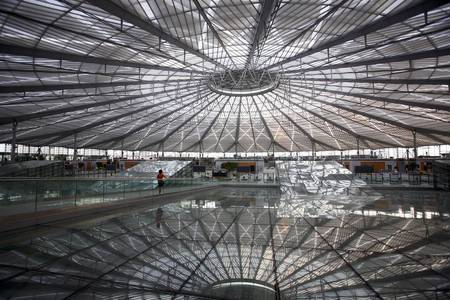 Reflective moment - architecture, buildings, shanghai