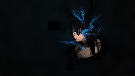 vocaloid - star, dark, vocaloid, blue, black rock shooter