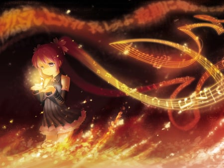 Vocaloid - cute, fire, vocaloid