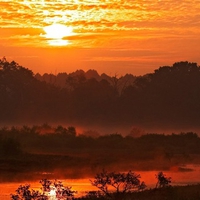 ~Sunrise Over Muscatatuck National Wildlife Refuge~Indiana~