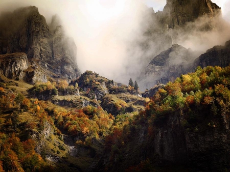 Crags - crags, nature, mountain