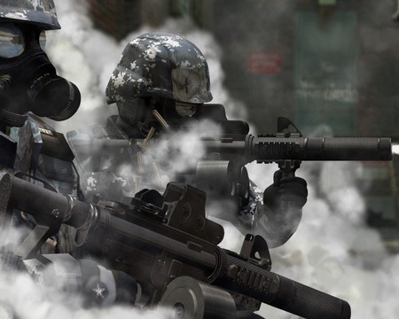 COD - call, duty, cod, gas masks, of, war, cool, sweet, guns