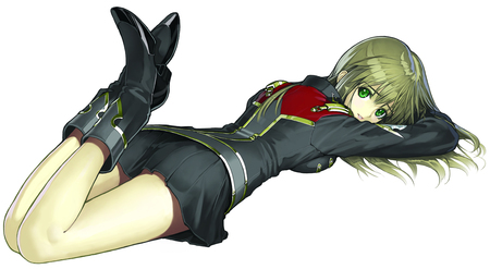 Super Robot Wars - anime, girl, cute, super robot wars, green eyes, long hair, green hair, sexy