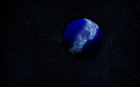 Blue Planet - space, beautiful, planet, planets, abstract, stars, blue