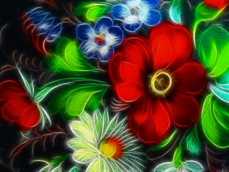 fractal fiori - flowers, fiori, fractal